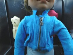ag short blue knit zip jacket a